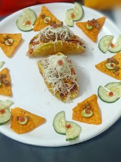બેકડ મેક્સિકો ટાકોસ (Baked Maxico Tacos Recipe In Gujarati) રેસીપી મુખ્ય ફોટો