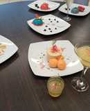 Mousse de piloncillo con jelly de tejocote y guayaba