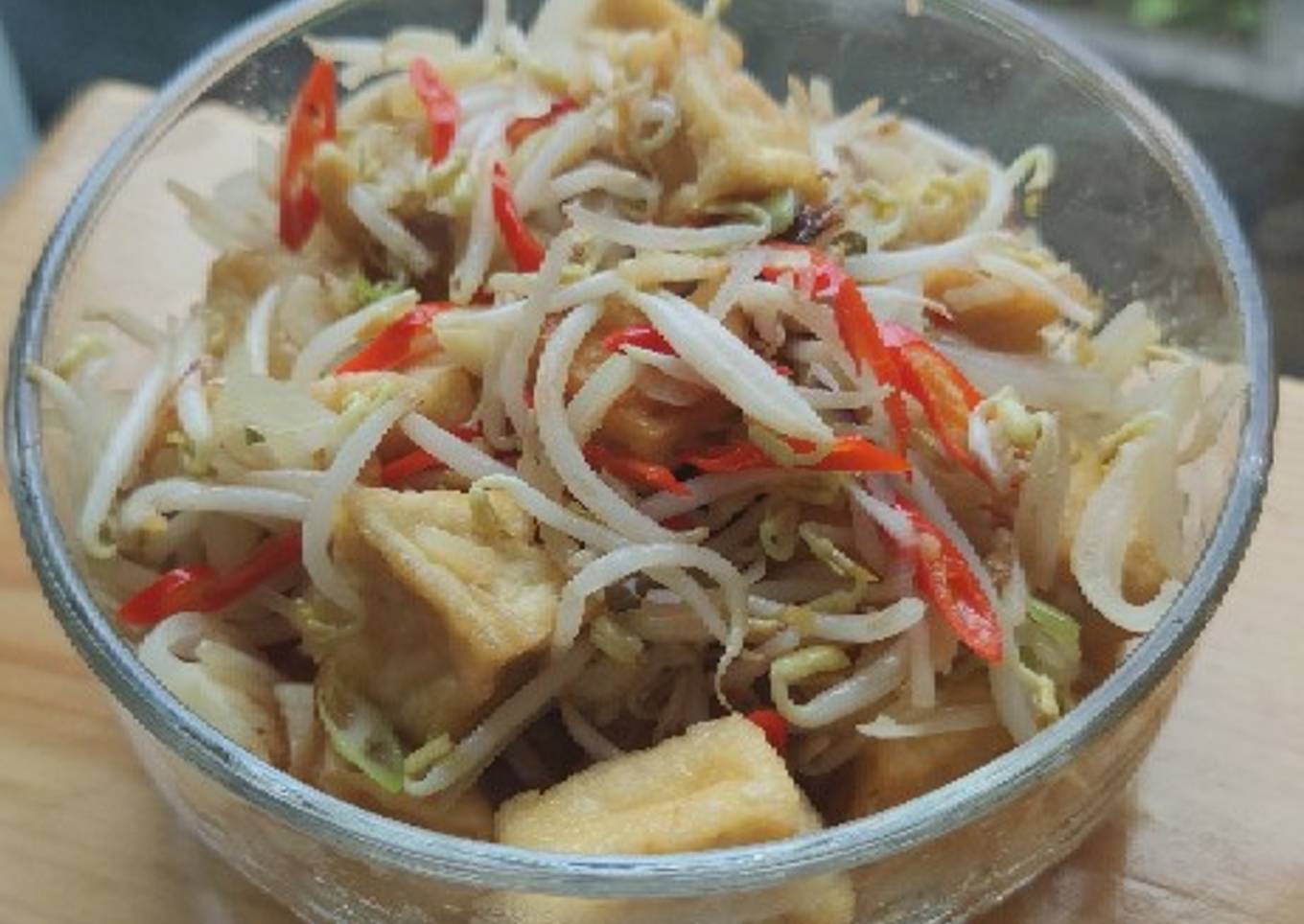 Tumis Toge tahu