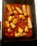 My Spicy Pork Sausage & Chorizo Bake.😀#Mainmeal