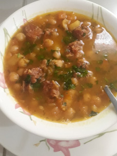 Una foto de Sopa de garbanzoranchera