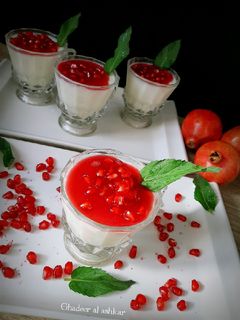 صورة لوصفة مهلبية بصوص الرمان ❣❣