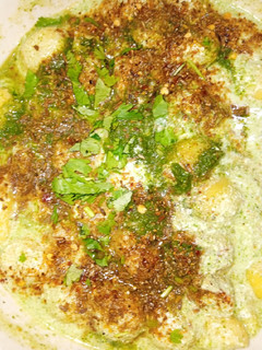 A picture of Herb Boondi Chaat.