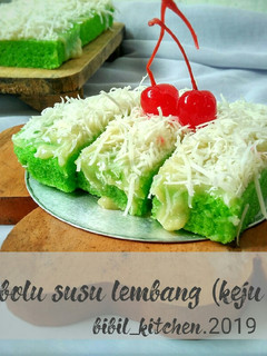 Foto resep Bolu susu lembang (versi keju pandan)