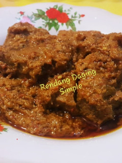 Foto resep Rendang daging simple