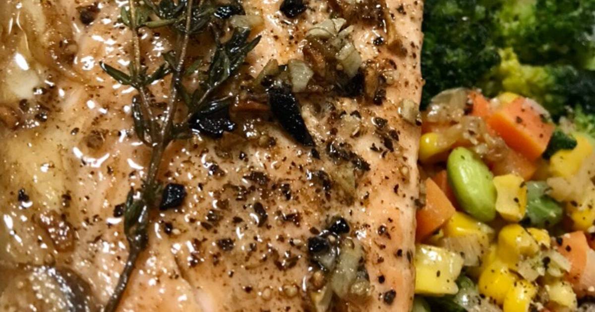 197 resep salmon panggang teflon enak dan sederhana - Cookpad