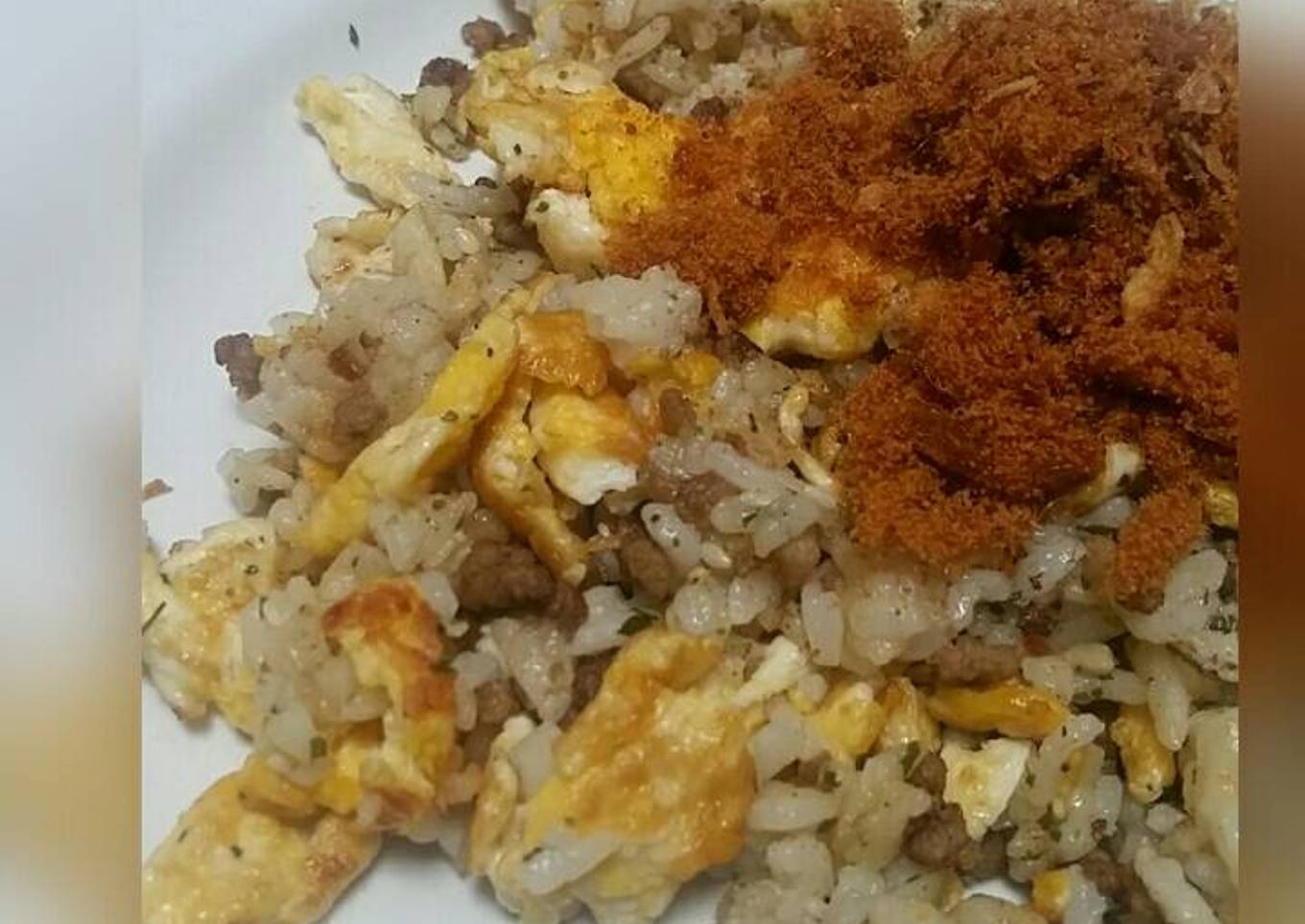 Nasi goreng daging cincang (simple)