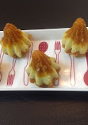 A picture of Paneer carrot modak.