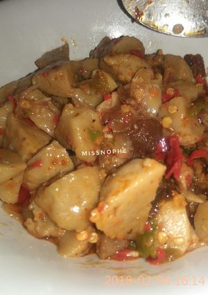 Foto resep Tumis bakso pedas #BikinRamadanBerkesan