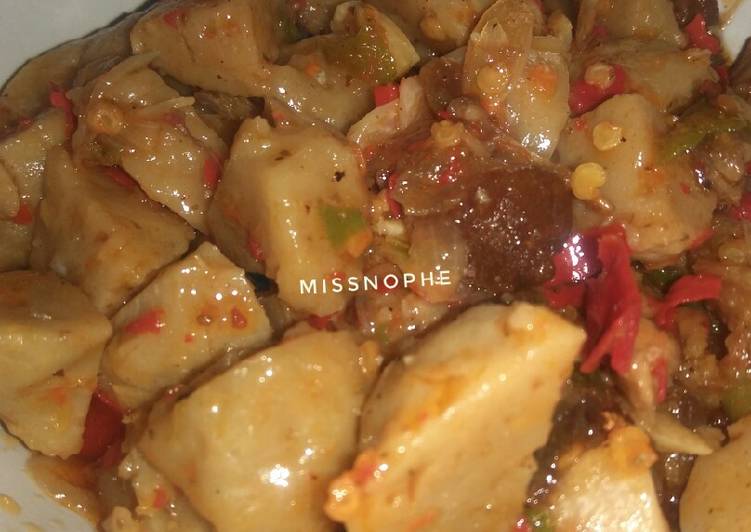 Tumis bakso pedas #BikinRamadanBerkesan