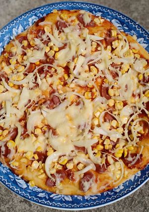 Foto resep Pizza Sojako (Sosis Jagung Kornet)