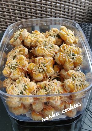 Foto resep Garlic cheese cookies