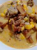 Sausage and sweet corn chowder