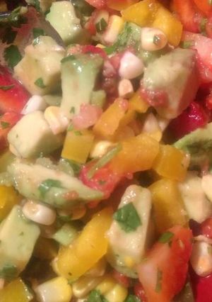 A picture of Strawberry Avocado Salsa.
