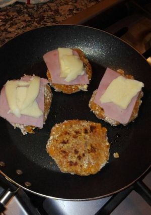 Una foto de Hamburguesas de calabaza con harina integral y avena para rebozar