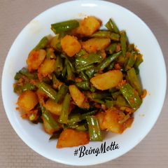 A picture of Bihari Style Bodi (String Beans)-Potato Subzi.