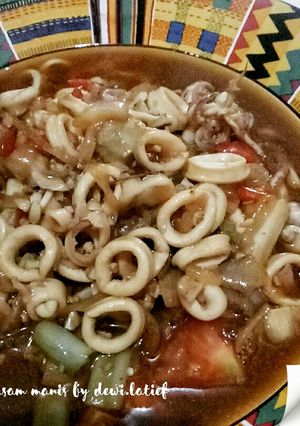 Foto resep Cumi asam manis