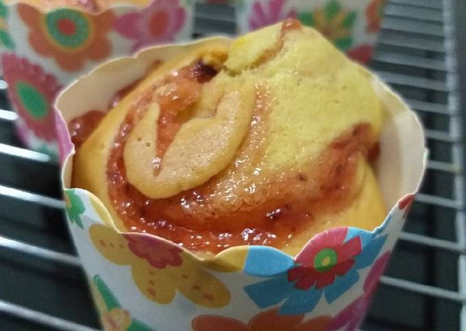 Cara Gampang Membuat Strawberry Muffins, Sempurna