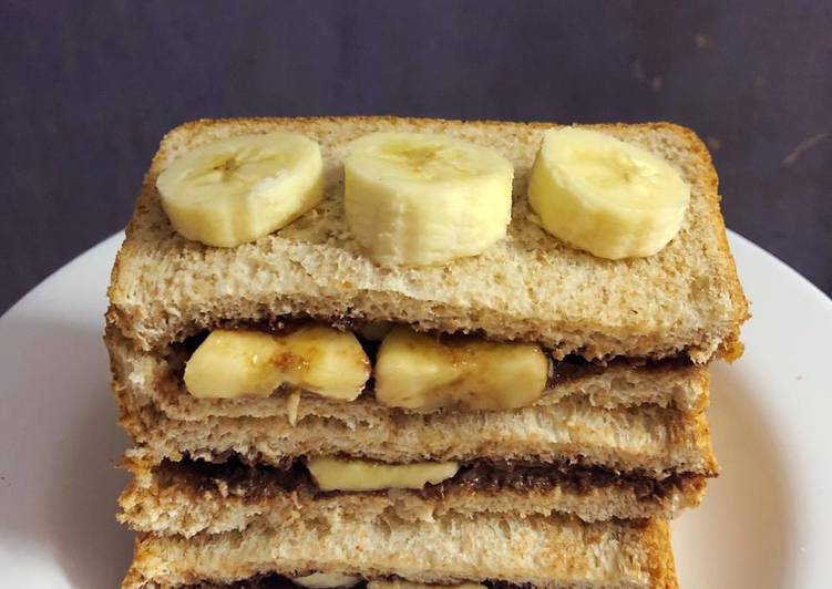 Langkah Mudah untuk Membuat Choco Banana Toast Bread Anti Gagal