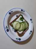 Healthy toast fromage concombre 🍞 🧀 🥒