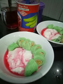 Foto resep Es pisang ijo