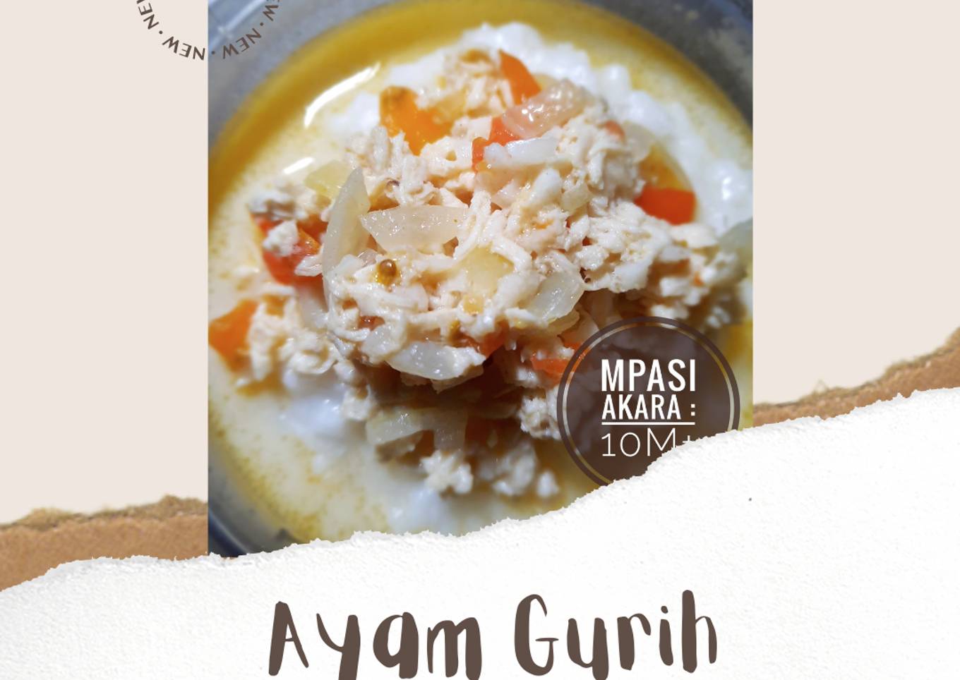 MPASI 10M+ : Ayam Gurih