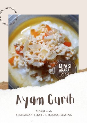 Foto resep MPASI 10M+ : Ayam Gurih
