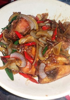 Foto resep Ayam lada hitam saori