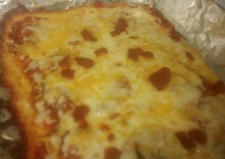 Recipe of Favorite Low-Carb Cheese Crust Pizza (Yes, Crust made of Cheese)