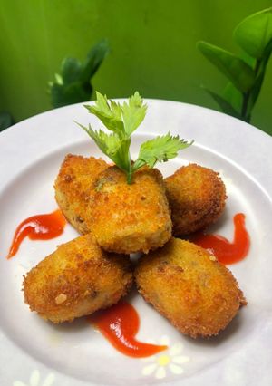 Foto resep Kroket Kentang Daging-Keju