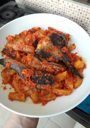 Foto resep Ikan Siam Asin Balado Kentang
