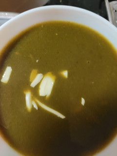 A picture of Spinach cheese soup.