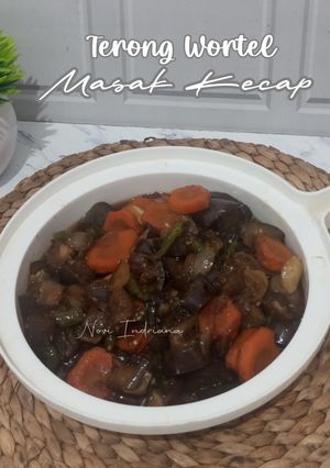 Foto resep Terong Ungu Wortel Masak Kecap