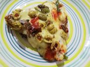 Una foto de pizza de garbanzos