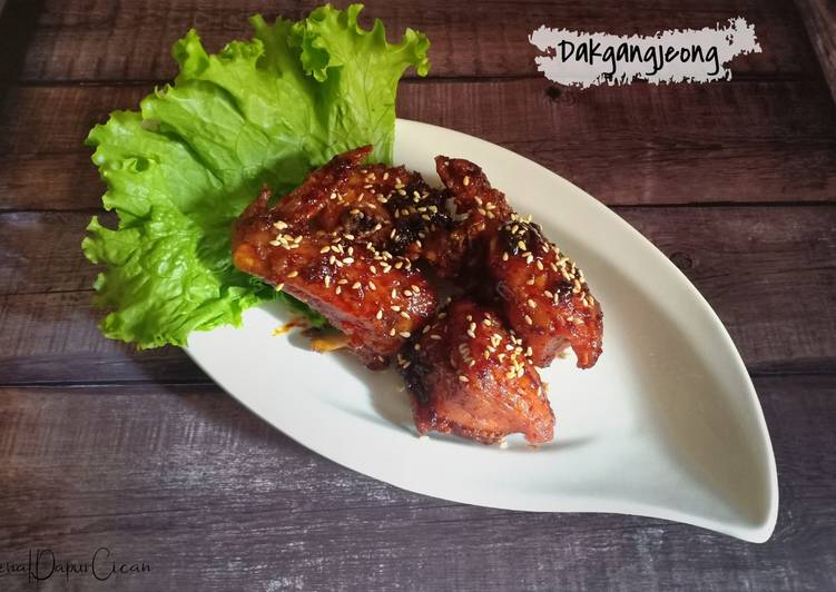Resep (43.3) Dakgangjeong (Ayam Goreng Crispy Korea), Lezat