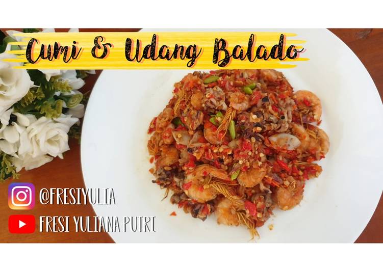 Resep Cumi & Udang Balado Pete Sederhana bikin nambah nasi terus