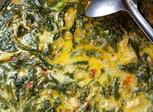 Foto resep Daun singkong satan pedas campur (tempe+pete+teri)