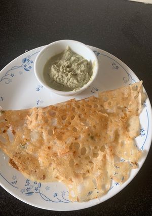 A picture of Rawa dosa.