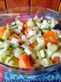 Ensalada de apio, manzana verde y mandarina 🍏🍊