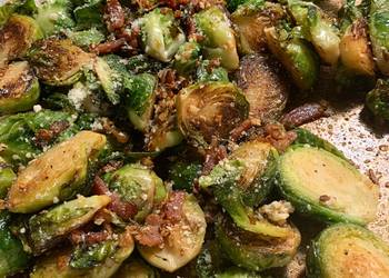 Easy Fast Cooking Bacon  Parmesan Brussels Delicious Perfect