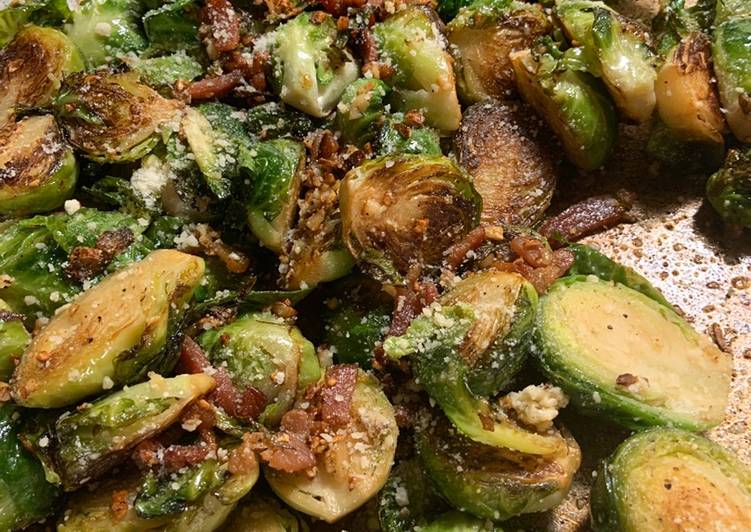 Easiest Way to Prepare Ultimate Bacon &amp; Parmesan Brussels!