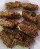 Bastones de muzzarella con dips