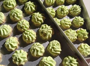 Foto resep Sagu Keju Pandan cookies