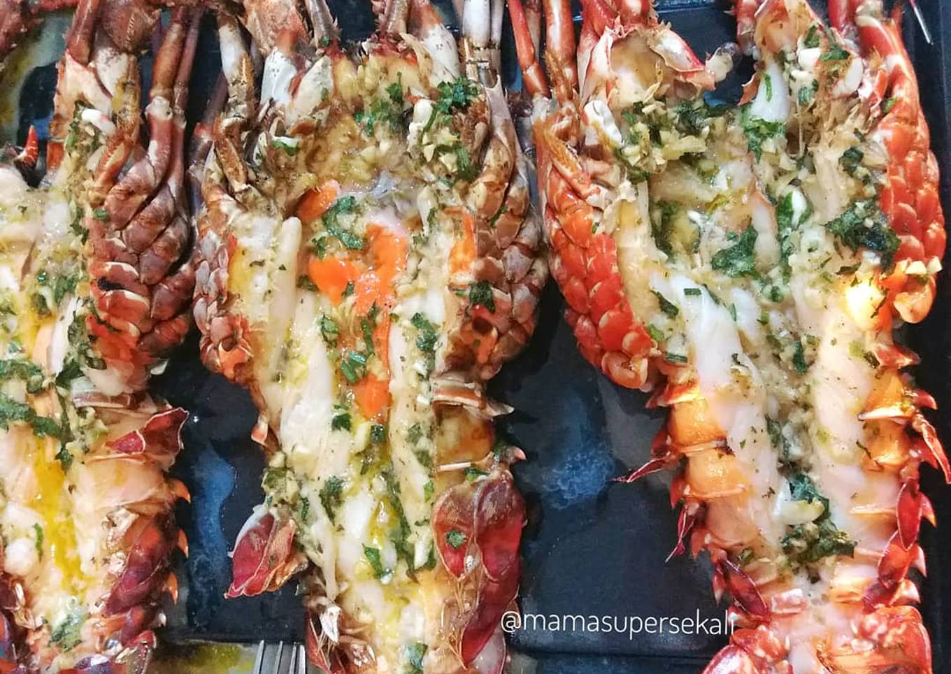 Lobster panggang oven praktis