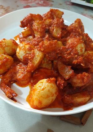 Foto resep Balado udang kentang telur puyuh-ala uni gita