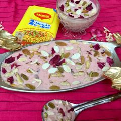 A picture of Maggi Noodles kheer.