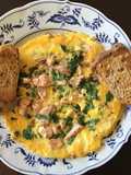 California Farm Salmon Capers Omelette