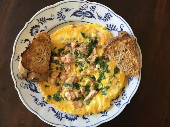Recipe California Farm Salmon Capers Omelette the Delicious You can take Joss in your mouth
