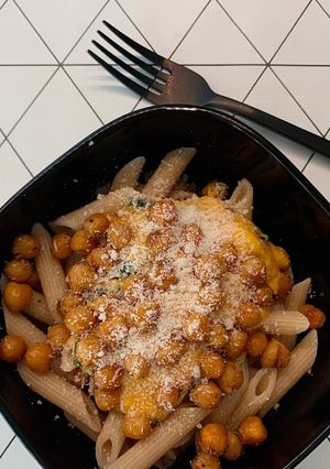 Édesburgonyás szósz, tésztával 🌿vegán recept fotója