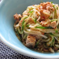 A picture of Daikon Cucumber Tuna Salad.